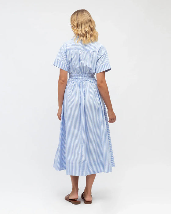 Ruched Collared Maxi