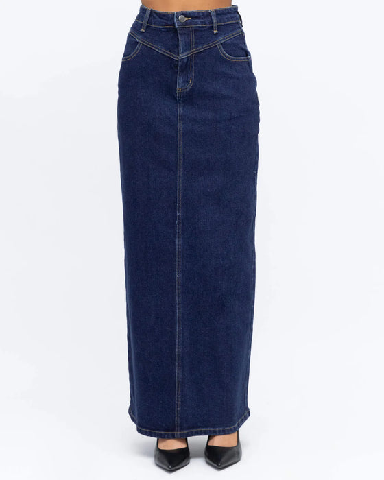 Indigo Maxi Skirt