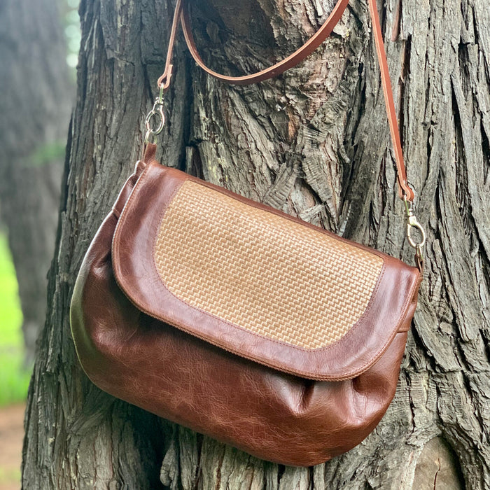 Woven Leather Nina Bag