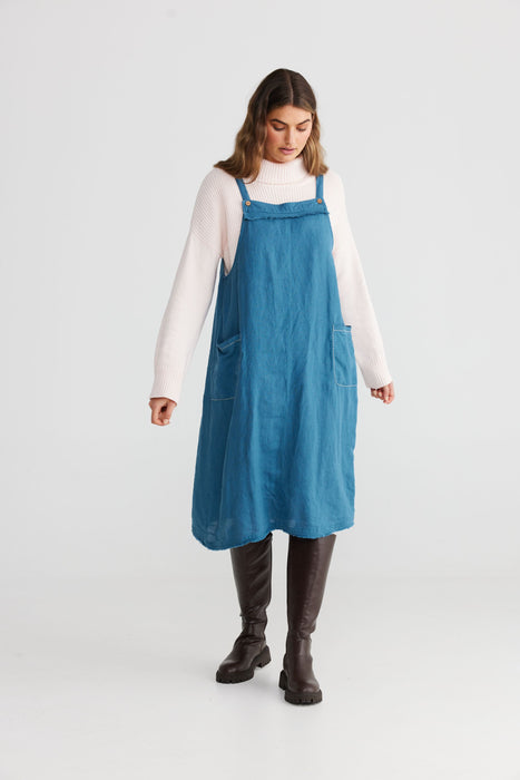 Lenny Pinafore - Blue Steel